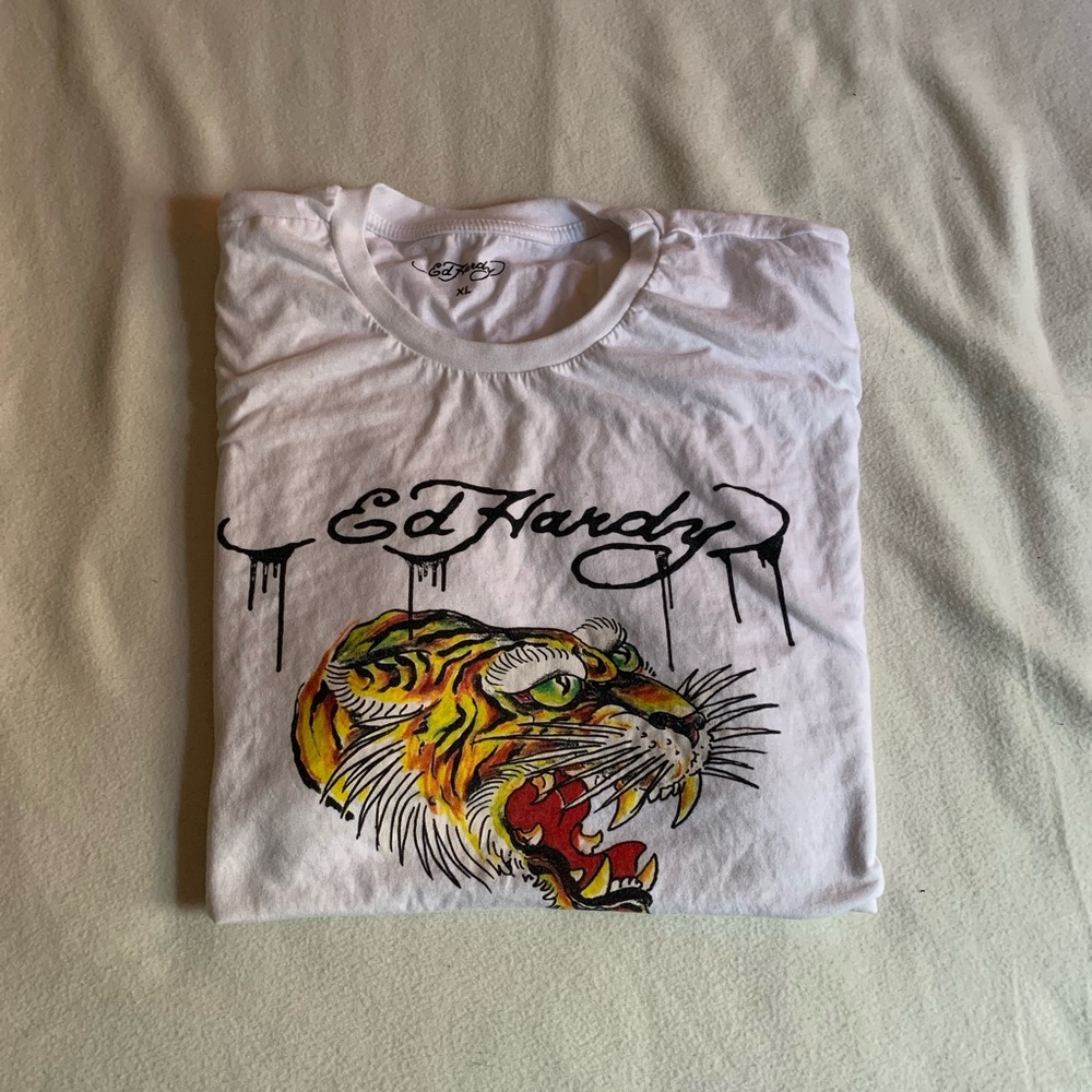 Ed Hardy White Tee